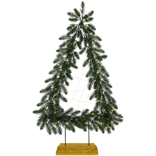 Northlight 3Ft Pre-Lit Lighted Pine Garland Christmas Tree Decoration, Warm White LED Lights in Green | 3 ft | Michaels®